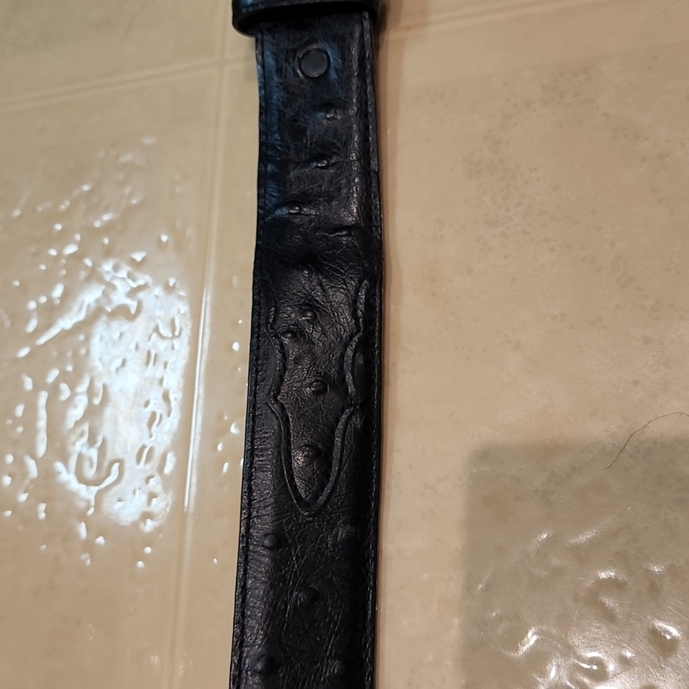 🔮Amazing Genuine Full Quill Ostrich Belt - Picture 11 of 15